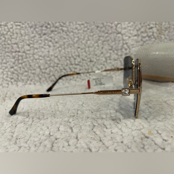 Jimmy Choo LILI S 2M2 9O Sunglasses Black Gold Frame Gray Shaded Lenses … - Picture 5 of 6